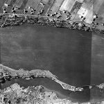 L’île de la Visitation et la centrale hydroélectrique de la rivière des Prairies en 1947