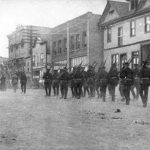 Membres du 5e régiment d’artillerie de campagne (C.-B.) de la milice pendant la grande grève