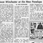 Une des premières critiques de Jesse Winchester