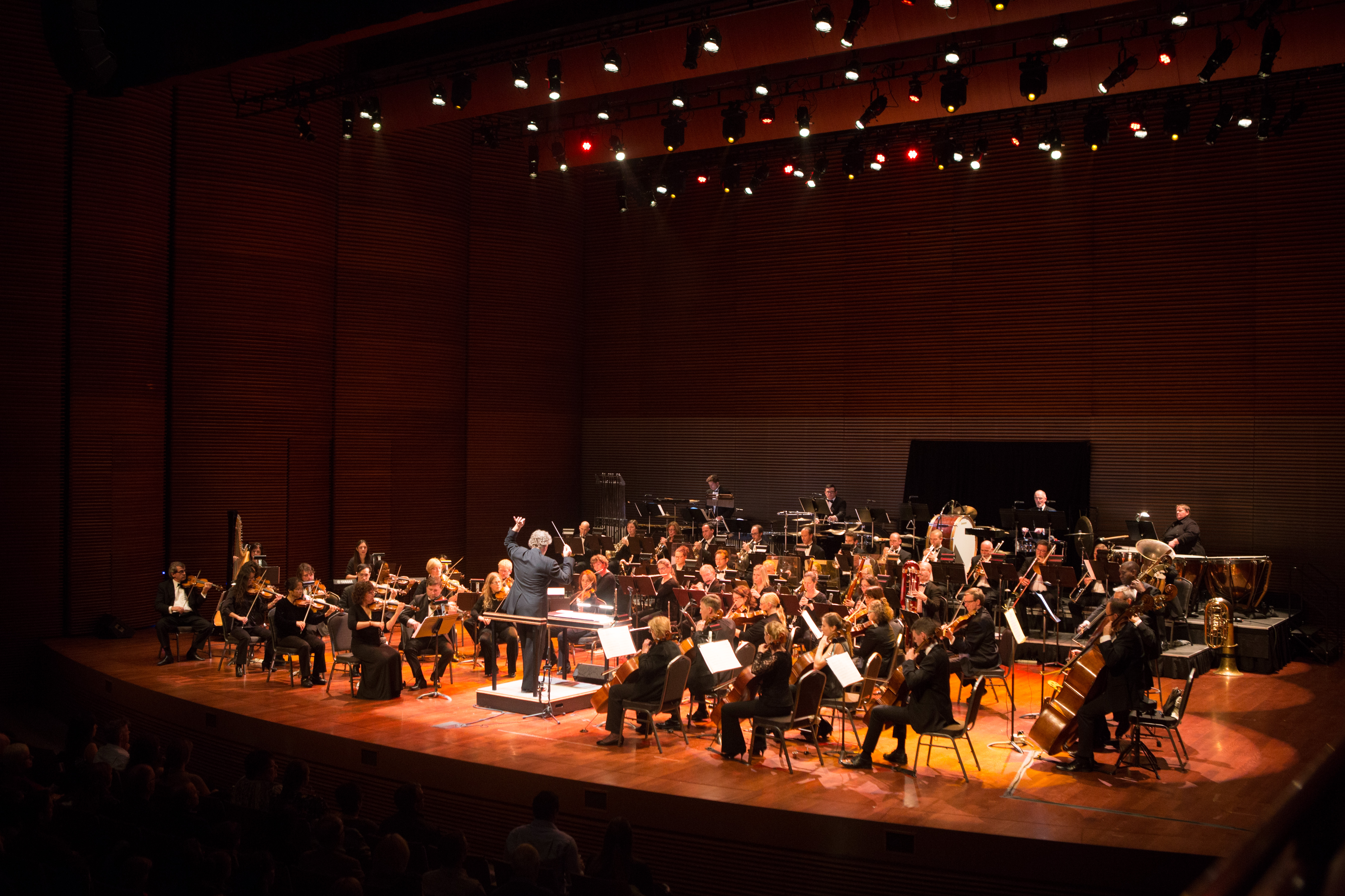 L’orchestre sur scène durant un concert