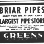 Annonce pour le magasin Green’s 1947