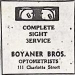 Publicité des frères Boyaner