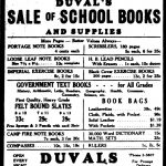 Publicité de presse de la quincaillerie Duval, 1936