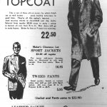 Publicité de presse du magasin Calp’s, 1947