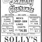 Publicité de presse du magasin Solly’s, 1947