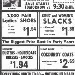 Publicité de presse du magasin à rayons Barney’s, 1958