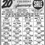 Publicité de presse du Grand Department Store, 1958