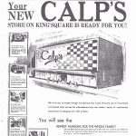 Publicité de presse du magasin Calp’s, 1936