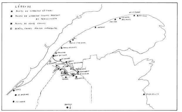 Carte dessinée à la main