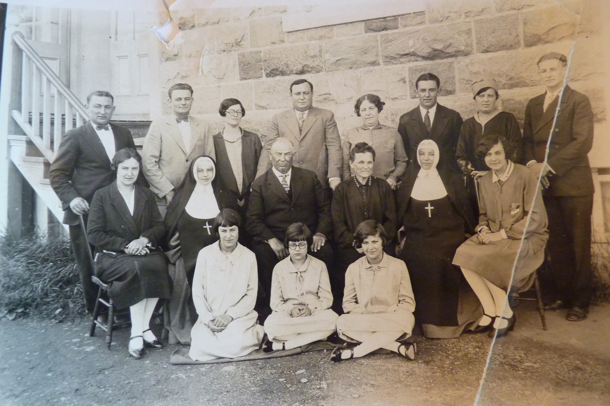 Portrait d'une famille nombreuses