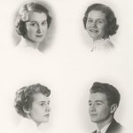 Jacqueline, Marthe, Rolande et Georges Lévesque, enfants de Victoria et Émile.