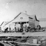 Le magasin de Davidson et Riddell à Murray’s Corner, vers 1888