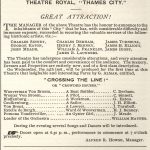 Annonce pour le Theatre Royal