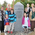Le dévoilement de la pierre commémorative du parc Philip Jackman, le 5 octobre 2011