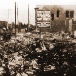 La route de Dewdney Trunk Après le Feu, 1920