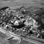 Vue aérienne de Château-Richer au milieu du 20e siècle