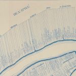 Carte montrant l’occupation du territoire de la Côte-de-Beaupré en 1709
