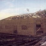 Le chalet des loisirs de Château-Richer en construction