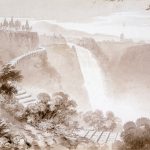 Conduite acheminant l’eau du haut de la chute Montmorency jusqu’aux moulins à scie