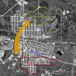 Relocalisation du quartier sud en 2008 et 2009