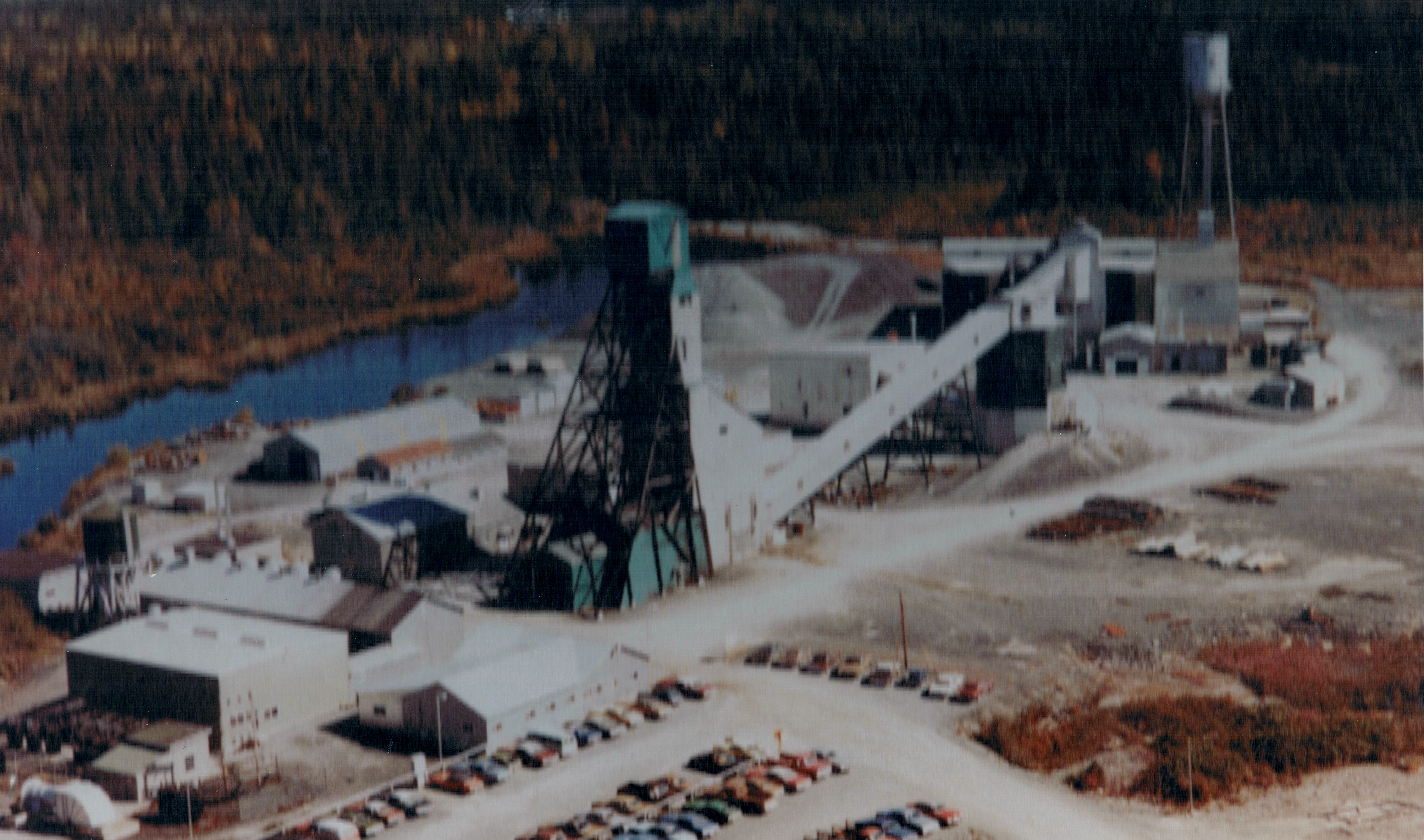 une vue aérienne de la Mine Camflo