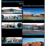 Établissements disparus versus nouvelles constructions