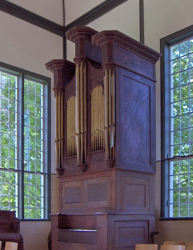 Photo de l’orgue à clavier de 1845. 