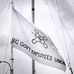 Drapeau BCGEU à Tranquille