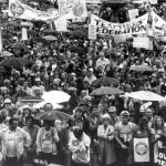 Rassemblement de solidarité à Victoria