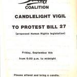 Affiche Veillée aux chandelles