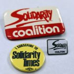 Boutons et épingles de la Solidarity Coalition