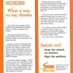 Dépliant « Seniors – Quel moyen de dire merci »