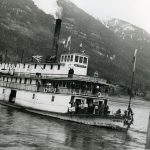 Dernier voyage du SS Minto à Burton, 1954