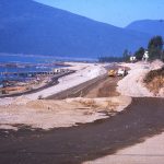 Nivellement de la berge à Nakusp, 1967