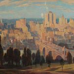 Calgary dans les contreforts, 1951 de « Cities of Canada » de Seagram