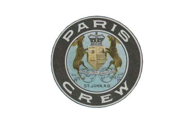 Image de l'écusson de The Paris Crew qui a été utilisé dans de nombreux documents d'archives et artefacts créés à l'époque de The Paris Crew dans les délais de 1867.