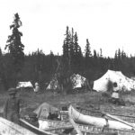 Un campement autochtone situé près du lac Athabasca