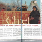 Article de magazine sur la chef Dorothy McDonald-Hyde