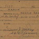 Soldat Harold Edwin Barry Mason
