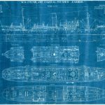 Plans du S.S. « Caribou » provenant du chantier naval.