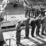 Le U-69 et son équipage dans une base française de sous-marins