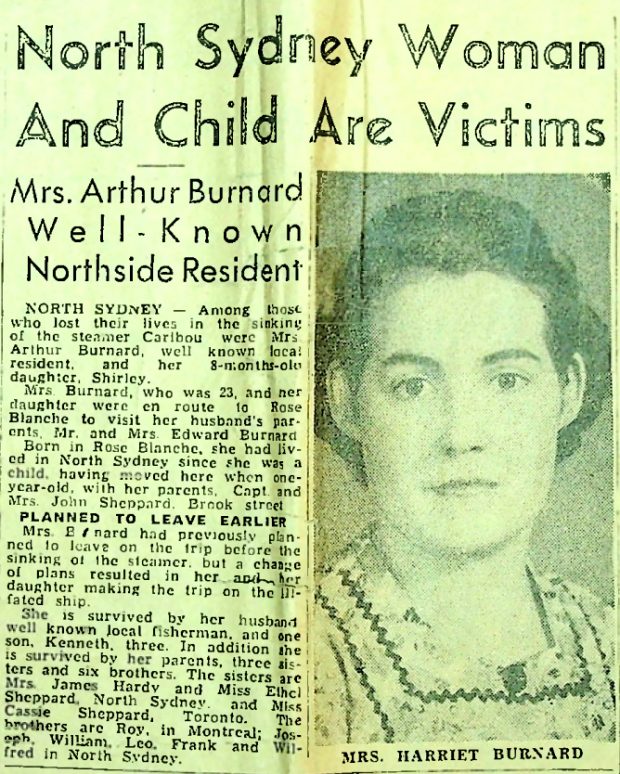 Un article de journal avec photo d’une femme