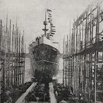 Mise à l’eau du S.S. « Caribou » en 1925