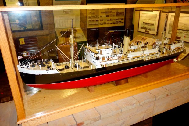 Maquette technique du traversier S.S. Caribou