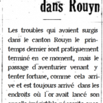 Article de La Gazette du Nord datant de juillet 1925