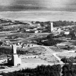 Les chevalements des mines East, Sladen et Barnat Malartic