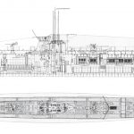 Les plans du U-boot allemand de type IXC provenant du chantier naval