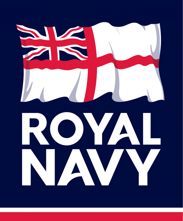 Logo portant l’insigne blanc de la Marine royale du Royaume-Uni